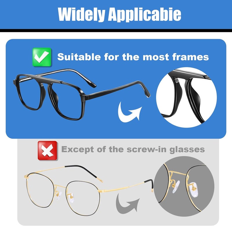 topstart Store 20 pairs Eyeglass Nose Pads for Glasses - 1.0mm Ultra Thin Silicone Anti-Slip Stick On nose pad Replacement adhesive Nosepads for Plastic Frames reading glass Sunglasses - Image 5
